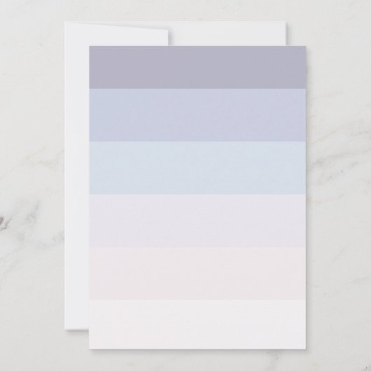 バプテスマとファースト誕生日ミニマリスト 招待状 (裏面)