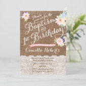 バプテスマと誕生日の招待状、1歳の誕生日 招待状 (スタンド正面)