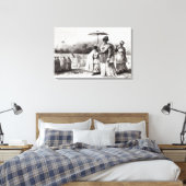 バプテスマに子どもを連れて行く女性 キャンバスプリント (インサイチュ (寝室))