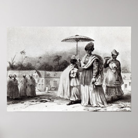 バプテスマに子どもを連れて行く女性 ポスター (正面)