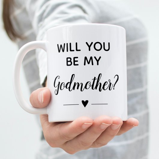 バプテスマのバプテスマを私のgodmother提案書に入れるか コーヒーマグカップ