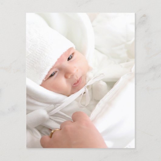 バプテスマのピンクのフローラ感謝してい写真あなた (裏面)