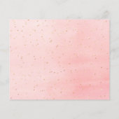 バプテスマのピンクの金ゴールドの輝感謝していき写真あなた (裏面)