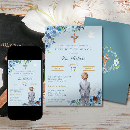 バプテスマのブロンド少年ダスキブルー 招待状