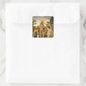 バプテスマのヨハネによるキリストのバプテスマ スクエアシール (バッグ)