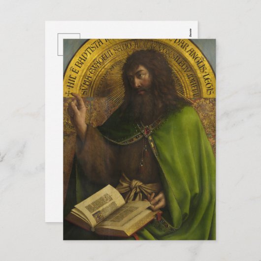 バプテスマのヨハネ,ゲント・アルタルピースby van Eyck シーズンポストカード (正面/裏面)