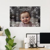 バプテスマの写真エレガント座席図 ポスター (ホームオフィス)