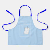 バプテスマの孫がベビーブルーでスーツパーソナライズされた エプロン (正面)