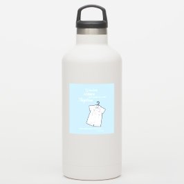 バプテスマの孫がベビーブルーでスーツパーソナライズされた シール