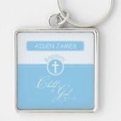 バプテスマの孫が神の青い子を祝福 キーホルダー (正面)
