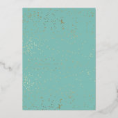 バプテスマの母マリアのためのバウティゾ乙女デ・グアダルーペ 箔招待状 (裏面)