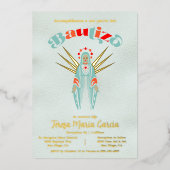 バプテスマの母マリア 箔招待状 (正面)