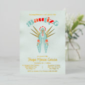 バプテスマの母マリア 箔招待状 (立ち正面)