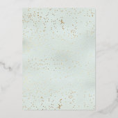 バプテスマの母マリア 箔招待状 (裏面)