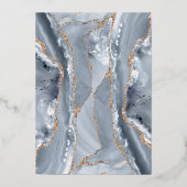 バプテスマの水彩青瑪瑙 箔招待状 (裏面)