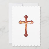 バプテスマの確認の第1共産銅クロス 招待状 (正面)