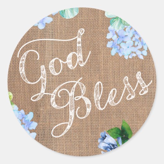 バプテスマの神は封筒用シールを《キリスト教》洗礼式や命名式のために祝福する ラウンドシール (正面)