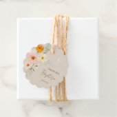 バプテスマの繊細な花束のメッセージカード フェイバータグ (インサイチュ)