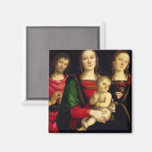 バプテスマの聖ヨハネと共に生まれたマドンナと子供 マグネット (正面/裏面)