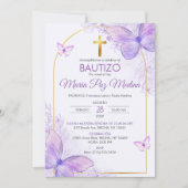 バプテスマの蝶スペインのにおけるバウティソの侵略 招待状 (正面)