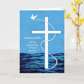 バプテスマの鳩と十字架のゴド娘 カード (黄色い花)