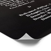 バプテスマの《キリスト教》洗礼式や命名式シーティングチャート(写真あり) ポスター (角)