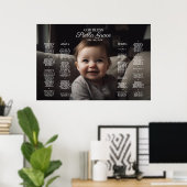 バプテスマの《キリスト教》洗礼式や命名式シーティングチャート(写真あり) ポスター (ホームオフィス)