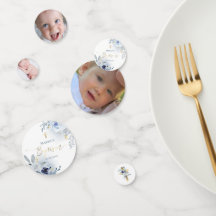 バプテスマほこりまみれの青い花紙吹雪