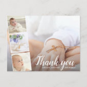 バプテスマまたは《キリスト教》洗礼式や命名式ありがとう4 Photo Collage ポストカード (正面)