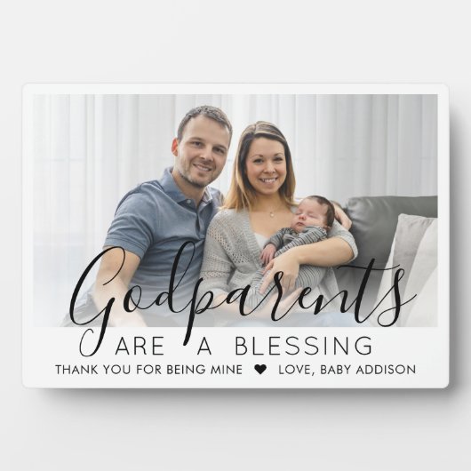 バプテスマまたは《キリスト教》洗礼式や命名式写真 フォトプラーク (正面)