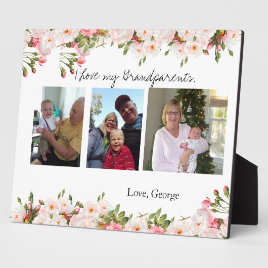 バプテスマを受けた父母 フォトプラーク (側面)