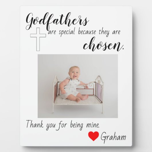 バプテスマを受けた神 フォトプラーク (正面)