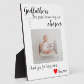 バプテスマを受けた神 フォトプラーク (側面)