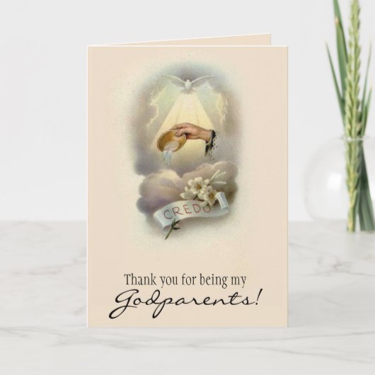 バプテスマを受けた私の神であるカトリック信者をありがとう 招待状 (正面)