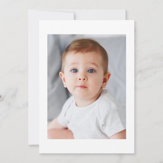 バプテスマを受けるブルゴーニュと金ゴールド 招待状 (裏面)