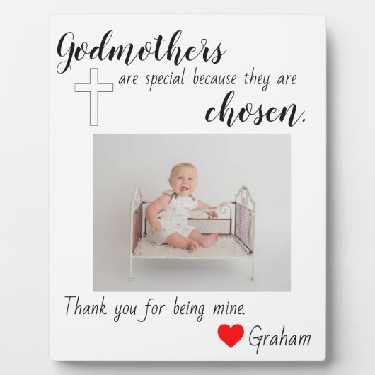 バプテスマを授かった フォトプラーク (正面)