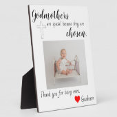 バプテスマを授かった フォトプラーク (側面)