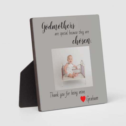 バプテスマを授かった フォトプラーク (正面)