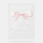 バプテスマを歓迎する アクリルサイン (正面)