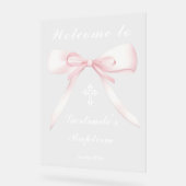 バプテスマを歓迎する アクリルサイン (傾斜)