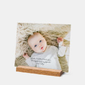 バプテスマエレガントの神様が写真を持って感謝 アクリルサイン (傾斜)