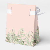 バプテスマエレガントの緑の葉の赤面ピンク フェイバーボックス (裏面サイド)