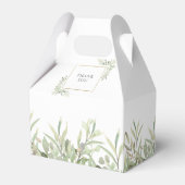 バプテスマエレガントの緑葉の人の好意ボックス フェイバーボックス (裏面サイド)