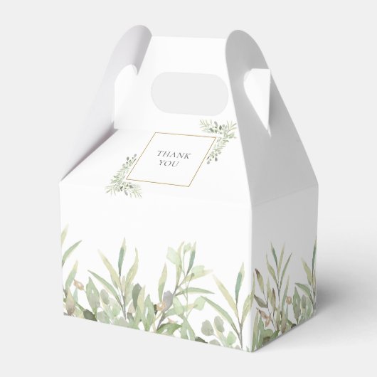 バプテスマエレガントの緑葉の人の好意ボックス フェイバーボックス (裏面サイド)