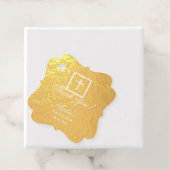 バプテスマエレガントクロス書道感謝のスクリプト フェイバータグ (箱)