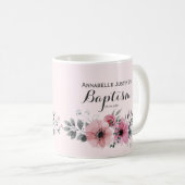 バプテスマエレガントピンクフローラ コーヒーマグカップ (正面右)
