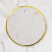 バプテスマエレガントーブルゴールドフェイクフォイルありがとう フェイバータグ (裏面)