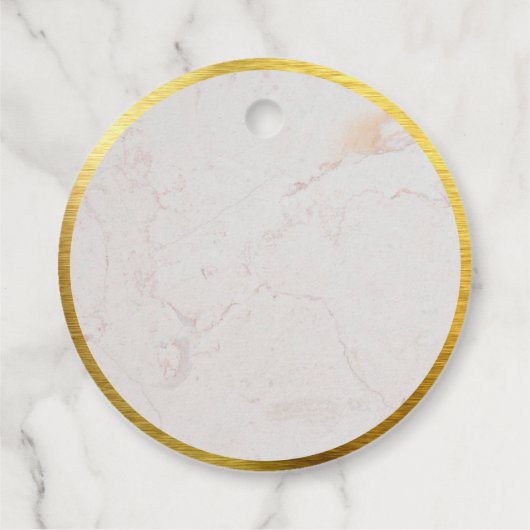 バプテスマエレガントーブルゴールドフェイクフォイルありがとう フェイバータグ (裏面)