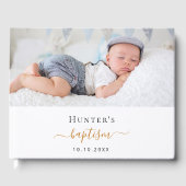 バプテスマカスタムス写真の男のモダン子の女の子 ゲストブック (正面)