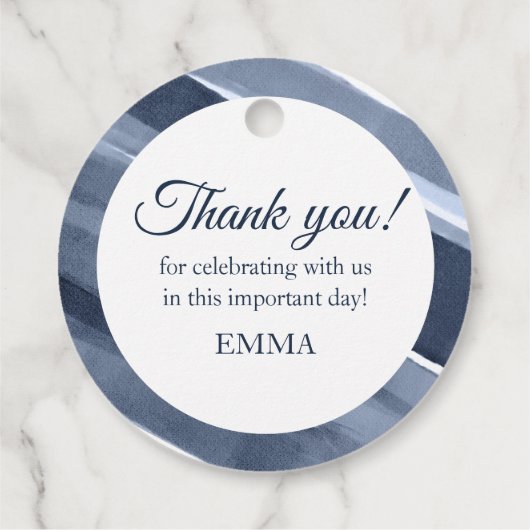 バプテスマクラシックスモダンの第1聖餐式 フェイバータグ (裏面)